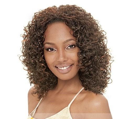 12 Inch Wholesale Short Curly Brown No Bang African American Lace Wigs ...