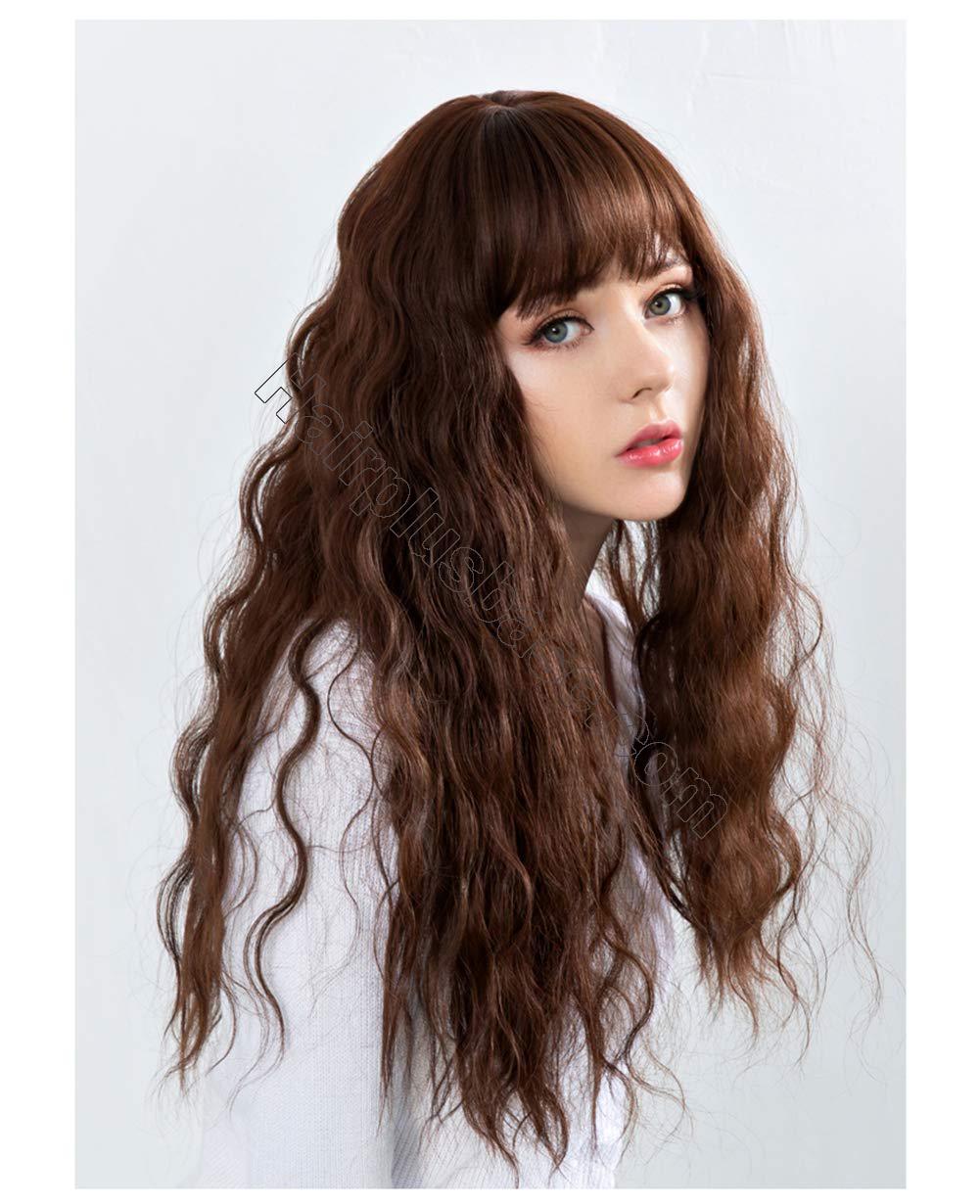 23.6" Long Natural Curly Crown Topper Hairpieces with ...