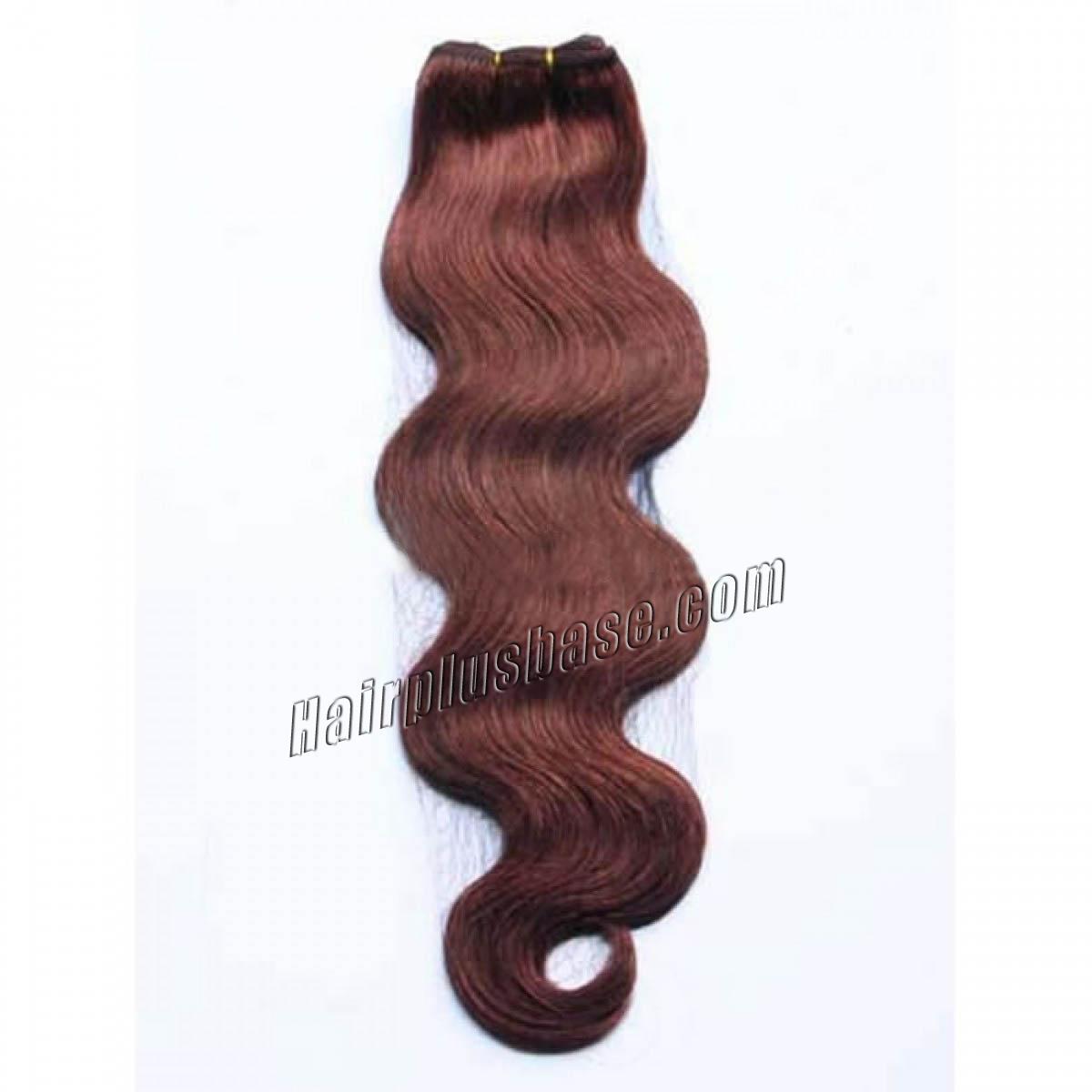 28 Inch #33 Dark Auburn Body Wave Brazilian Virgin Hair Wefts