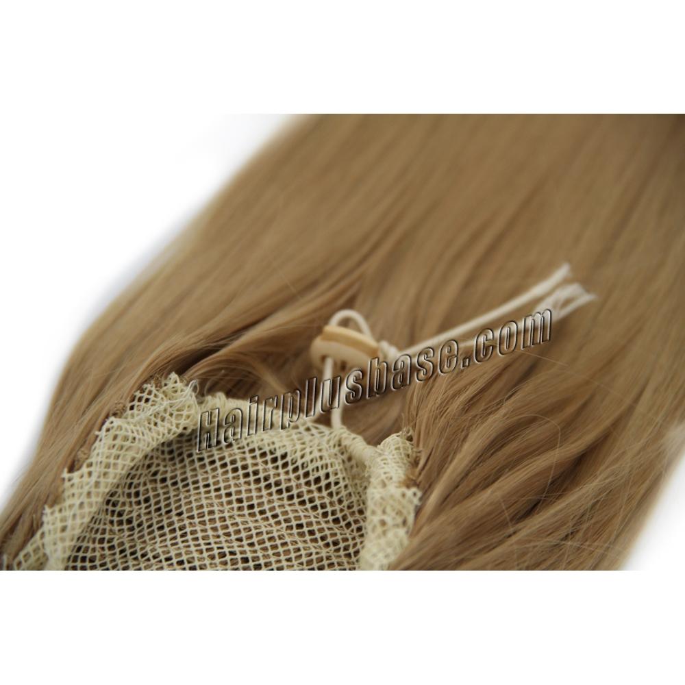 30 Inch Drawstring Human Hair Ponytail Glaring Straight 