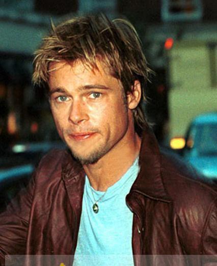 8 Inch Stylish Handsome Brad Pitt Hairstyle Short Straight Brown Full