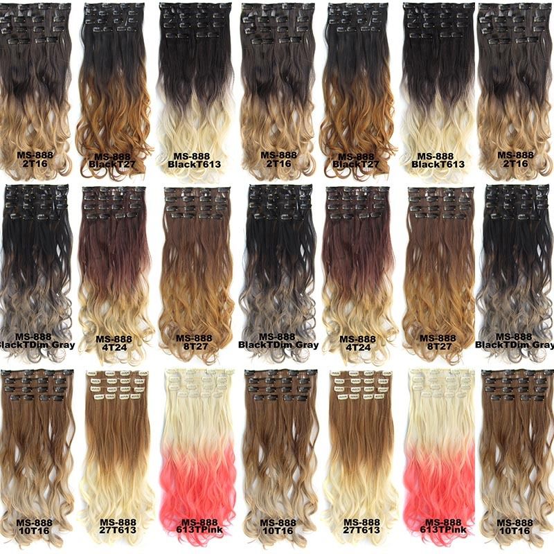 Synthetic Clip In Hair Extensions Sale