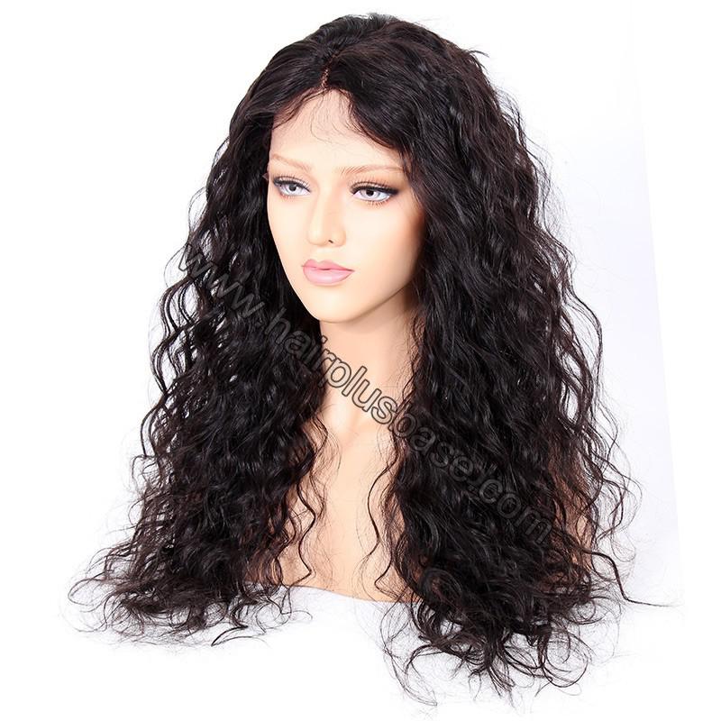 Curly Glueless Lace Front Wigs Brazilian Virgin Human Hair