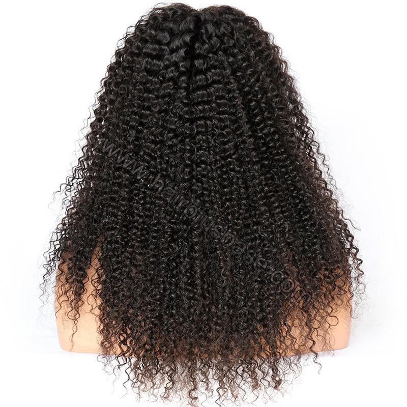 Full Lace Wigs Indian Remy Hair Kinky Curly