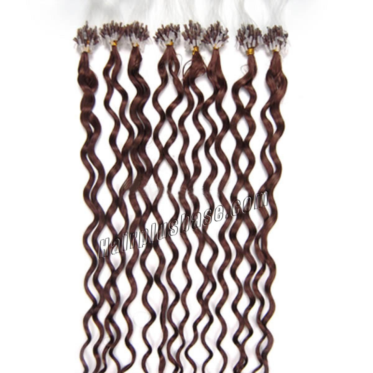 Perky Looking 18 Inch 33 Rich Copper Red Curly Micro Loop Hair