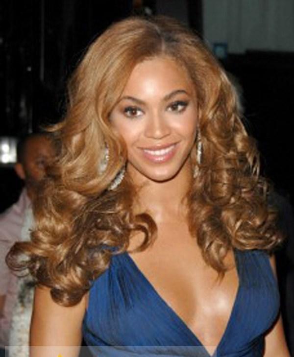 Stunning Full Lace Beyonce Knowles Wigs Long Wavy 100 Human Hair