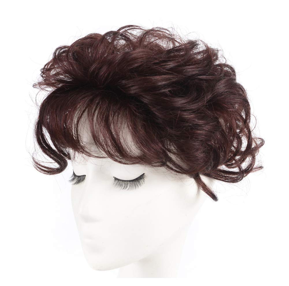 Wavy Human Hair Wiglet Toppers Clip On 4.7